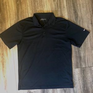 Men’s Black Nike Golf Dri-Fit Polo Shirt